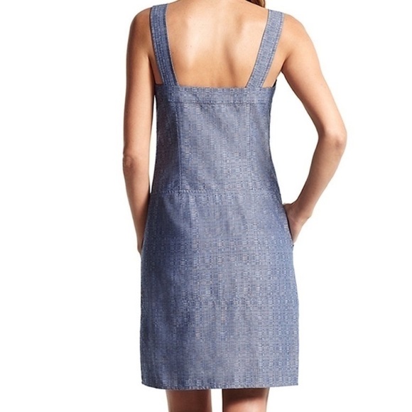 Derek Lam Chambray Button Down Sleeveless Dress with Pockets SZ 8 - Picture 2 of 15